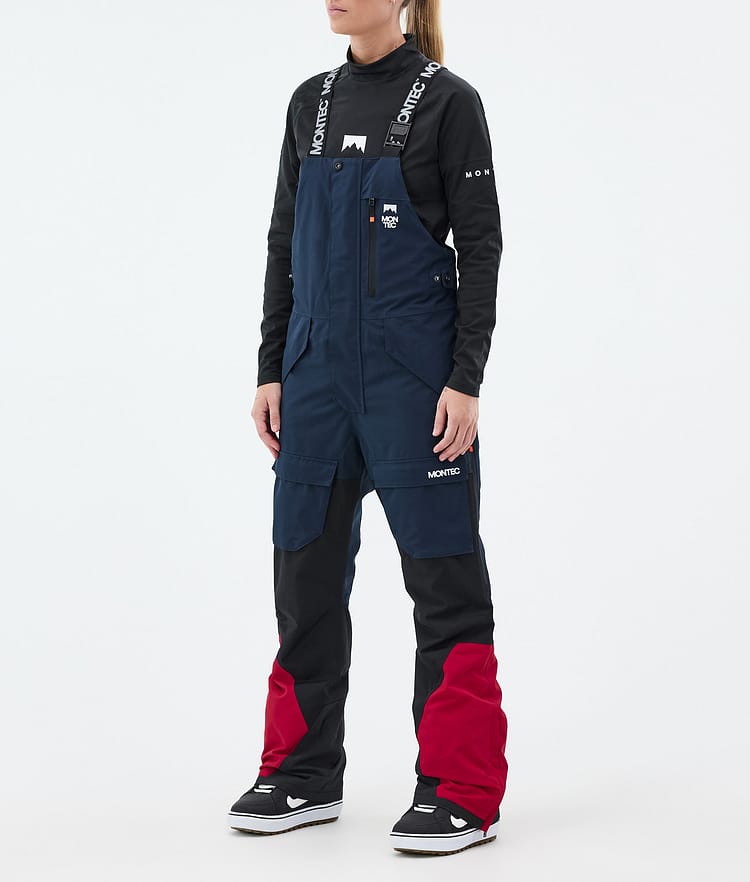 Fawk W Pantalones Snowboard Mujer Dark Blue/Black/Deep Red, Imagen 1 de 6