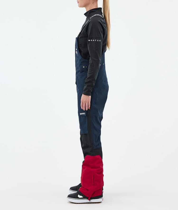 Fawk W Pantalones Snowboard Mujer Dark Blue/Black/Deep Red, Imagen 2 de 6