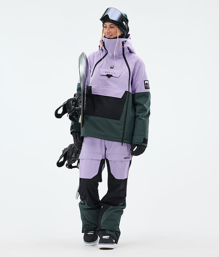 Fawk W Pantaloni Snowboard Donna Faded Violet/Black/Dark Atlantic, Immagine 3 di 8