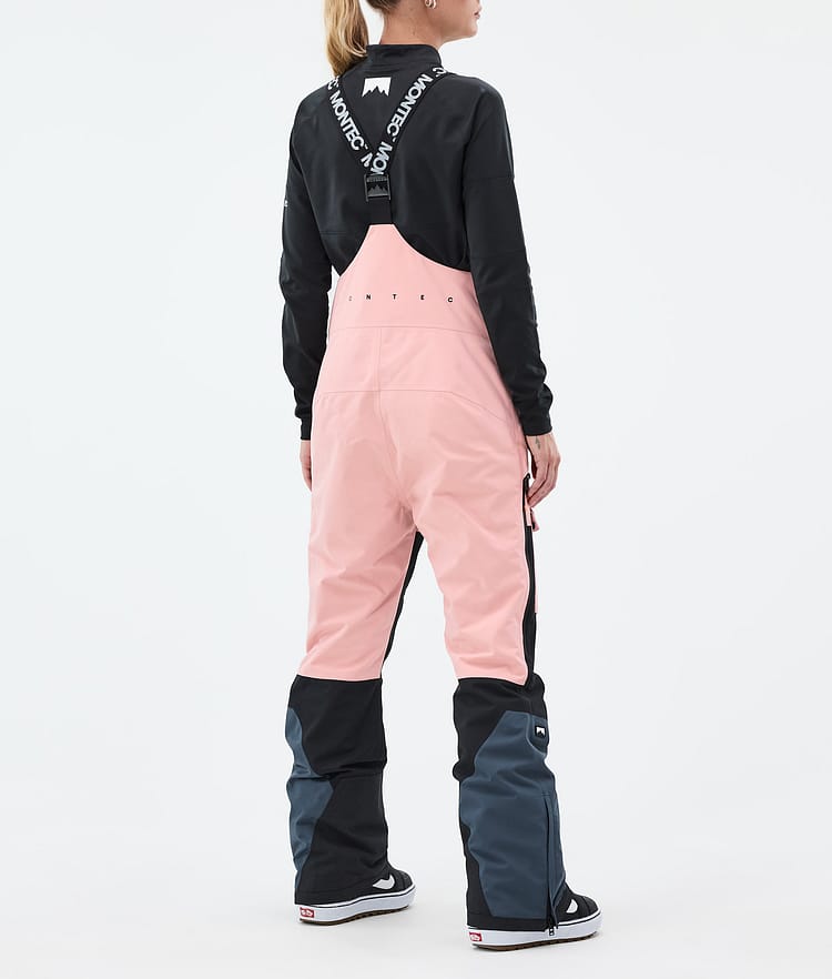 Fawk W Pantalones Snowboard Mujer Soft Pink/Black/Metal Blue, Imagen 4 de 7