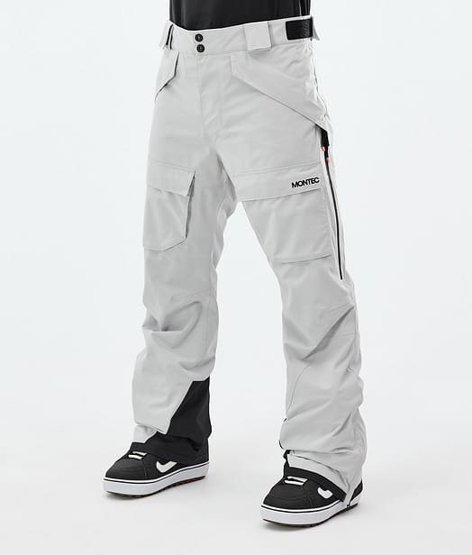 Kirin Pantalon de Snowboard Homme Light Grey