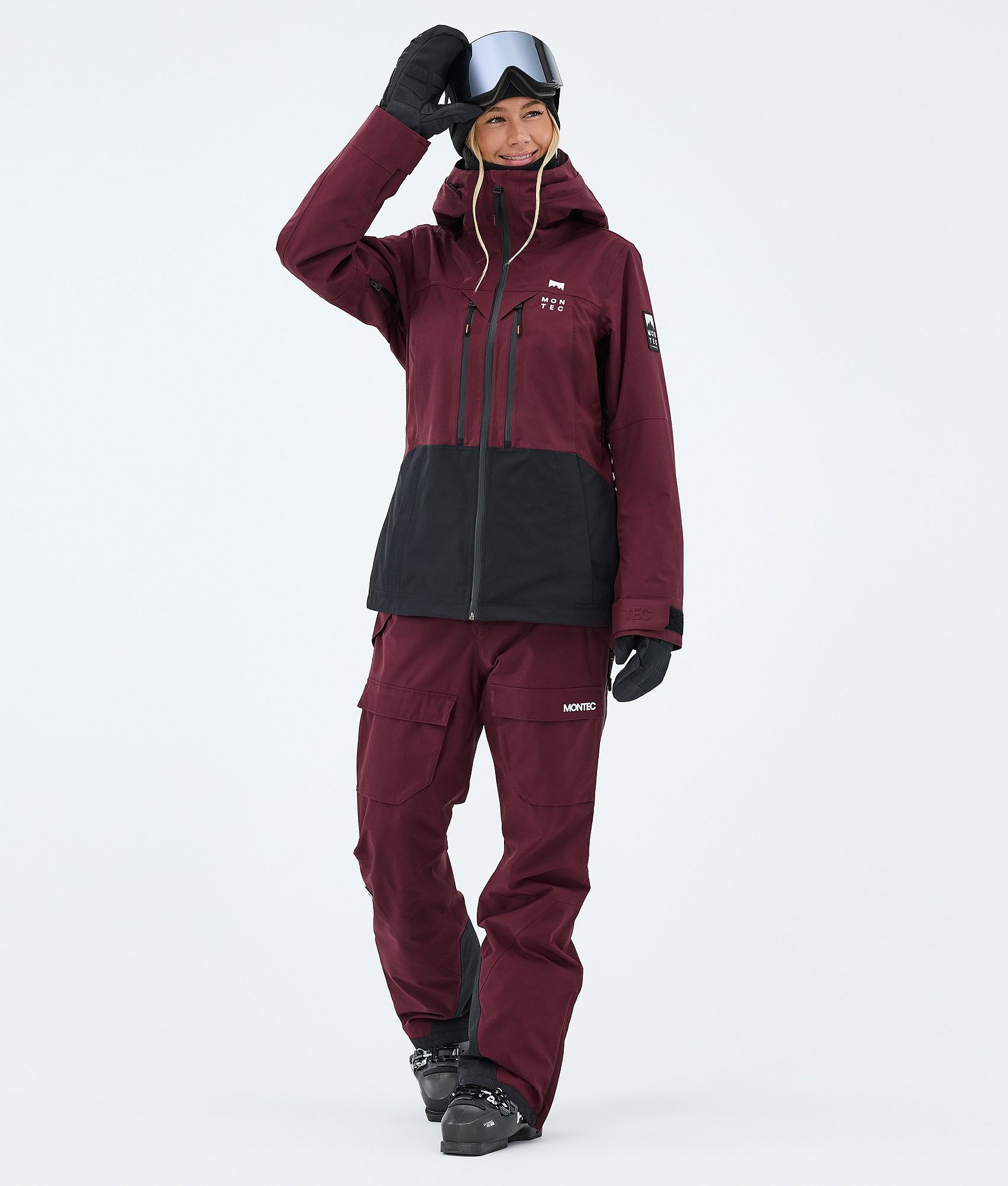 Montec Kirin W スキーパンツ レディース Burgundy | Montecwear.com