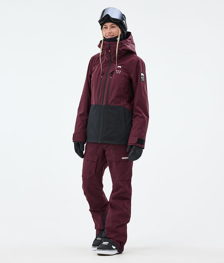 Kirin W Pantaloni Snowboard Donna Burgundy, Immagine 2 di 6
