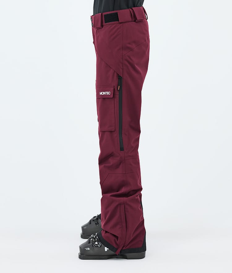 Kirin W Pantalon de Ski Femme Burgundy, Image 3 of 6