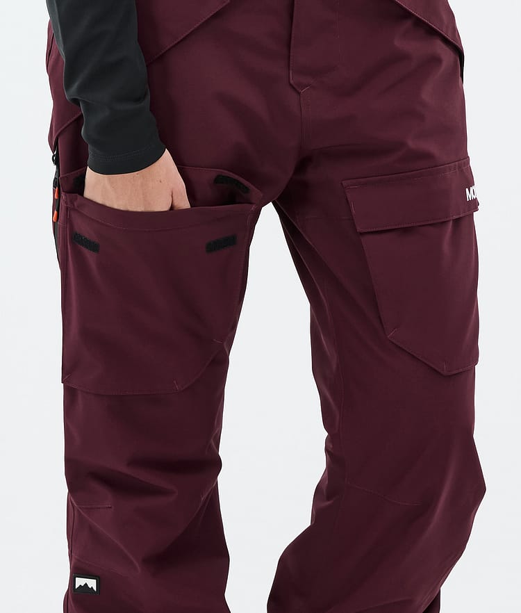 Kirin W Snowboard Pants Women Burgundy, Image 5 of 5