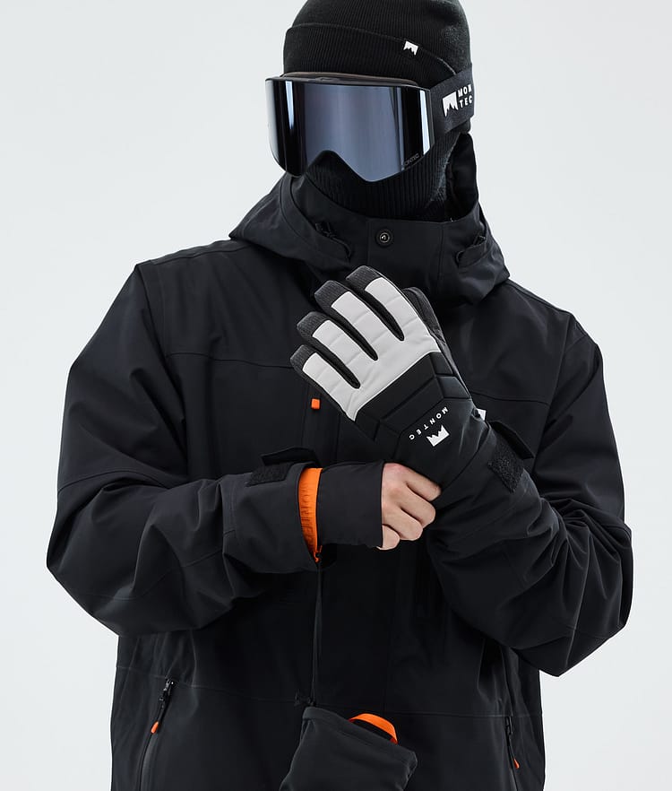 Kilo Ski Gloves Light Grey, Image 3 of 4