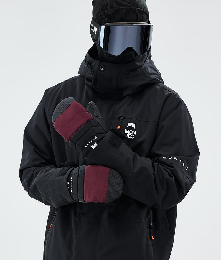 Kilo Snow Mittens Burgundy, Image 4 of 4
