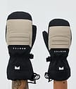 Roast Snow Mittens Men Sand
