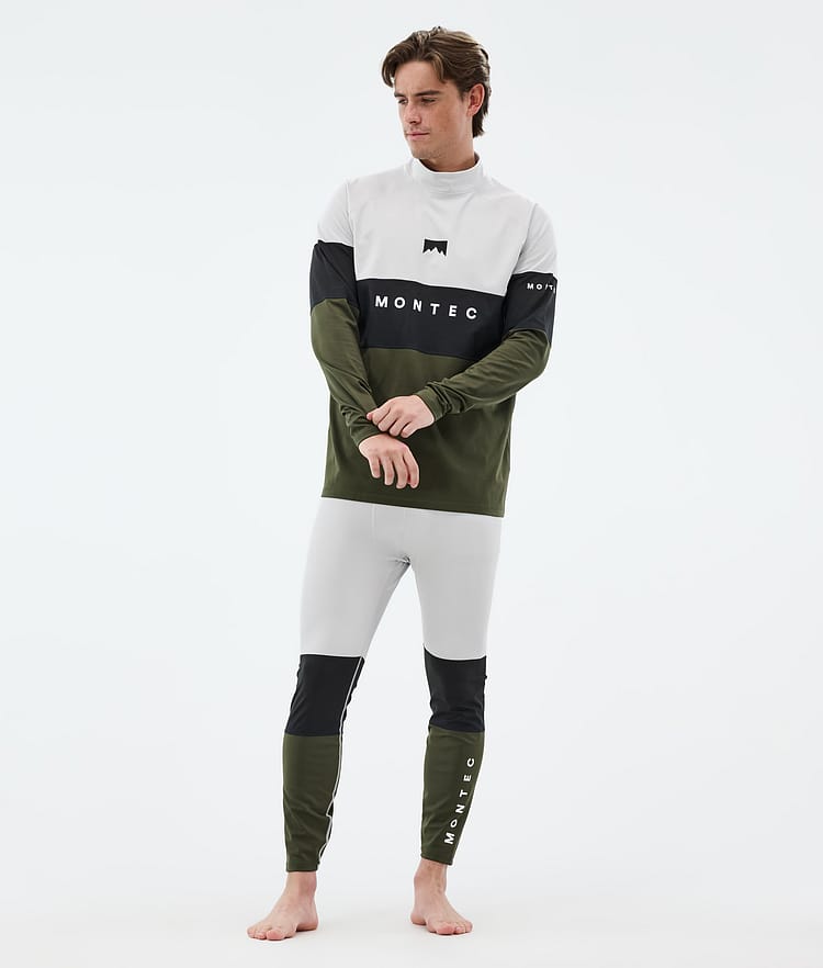 Alpha Basislaag Broek Heren Light Grey/Black/Olive Green, Afbeelding 3 van 7