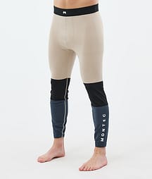 Montec Alpha Base Layer Pant Men Sand/Black/Metal Blue