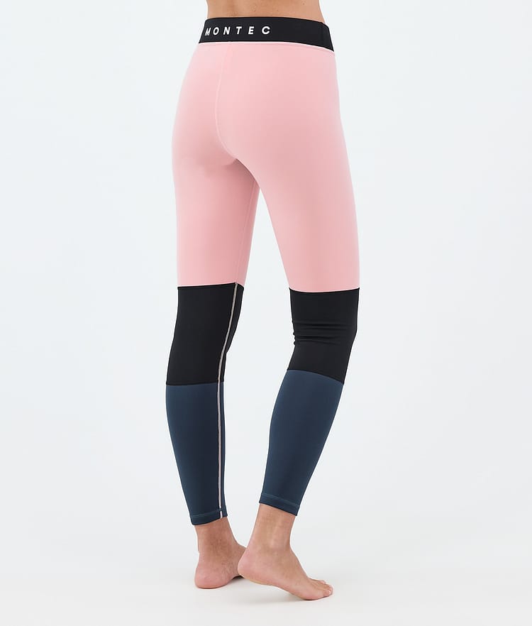 Alpha W Basislaag Broek Dames Soft Pink/Black/Metal Blue, Afbeelding 2 van 7