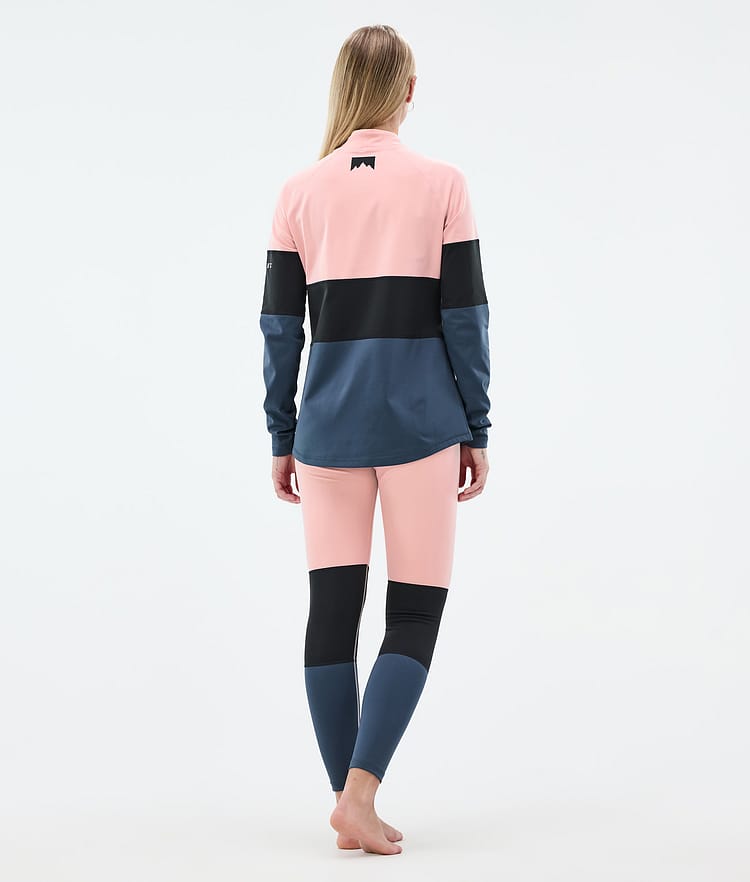 Alpha W Base Layer Pant Women Soft Pink/Black/Metal Blue, Image 4 of 7