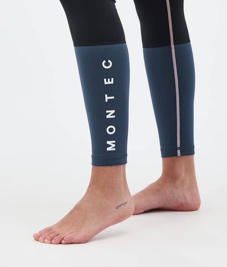 Alpha W Base Layer Pant Women Soft Pink/Black/Metal Blue, Image 7 of 7