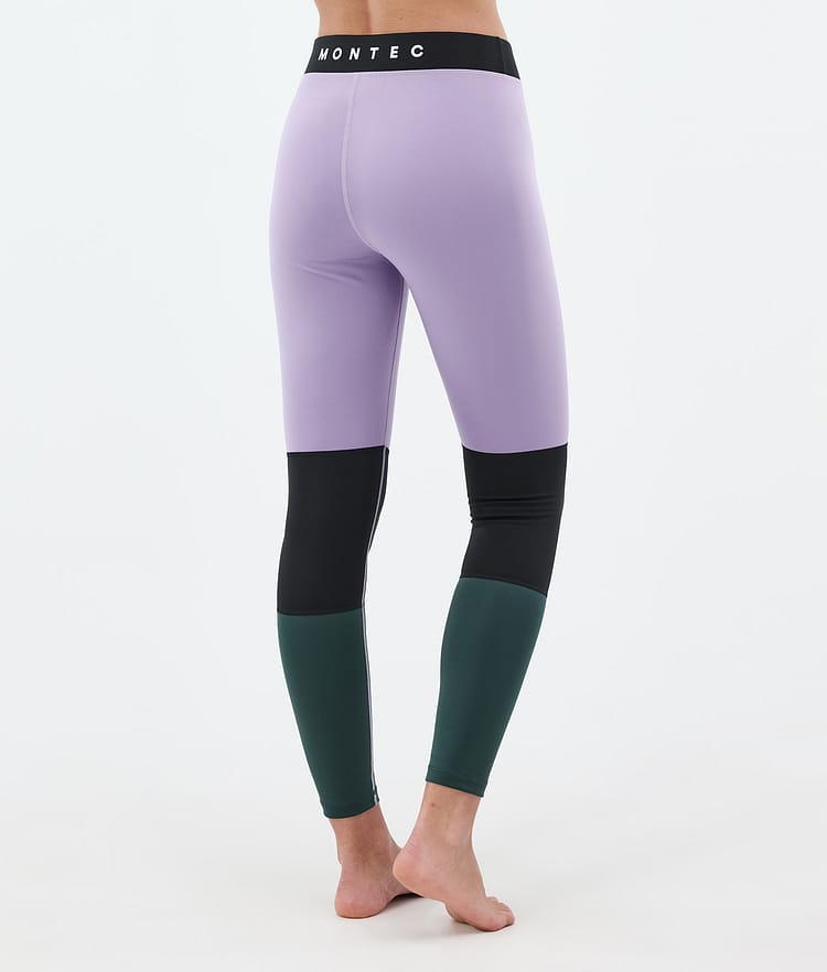 Alpha W Baselayer tights Dame Faded Violet/Black/Dark Atlantic, Billede 2 af 7