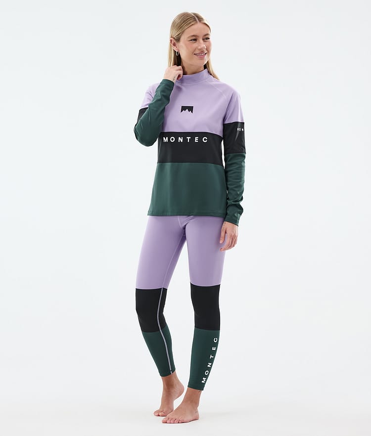 Alpha W Baselayer tights Dame Faded Violet/Black/Dark Atlantic, Billede 3 af 7