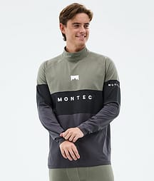 Montec Alpha Camiseta Térmica Hombre Greenish/Black/Phantom