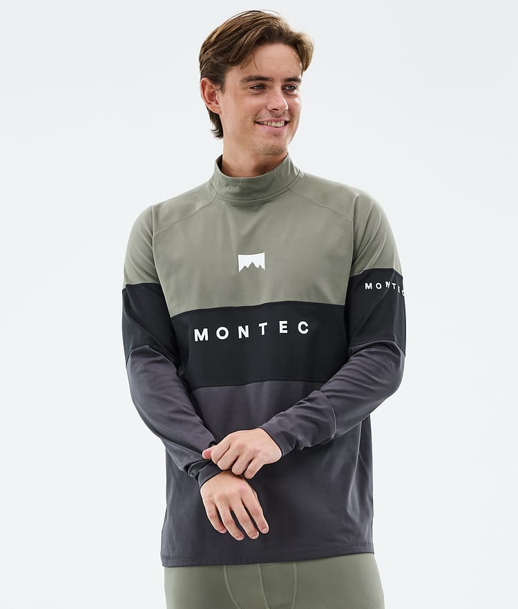Alpha Base Layer Top Men Greenish/Black/Phantom, Image 1 of 5