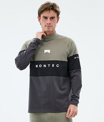Alpha Base Layer Top Men Greenish/Black/Phantom