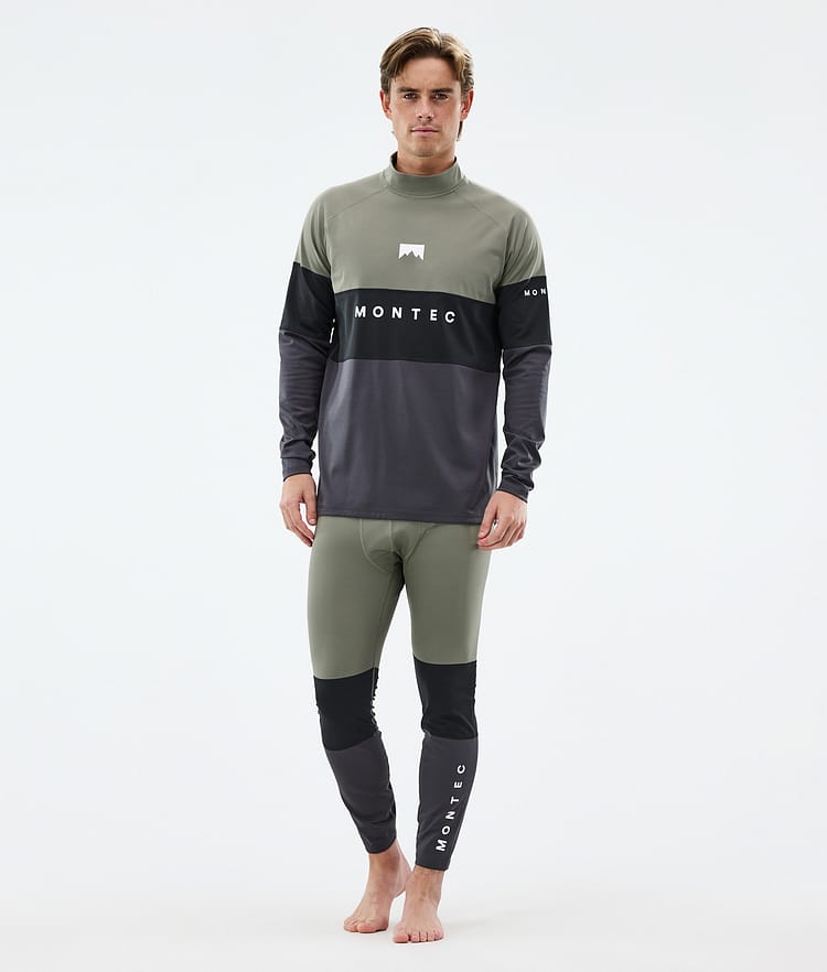 Alpha Base Layer Top Men Greenish/Black/Phantom, Image 3 of 5