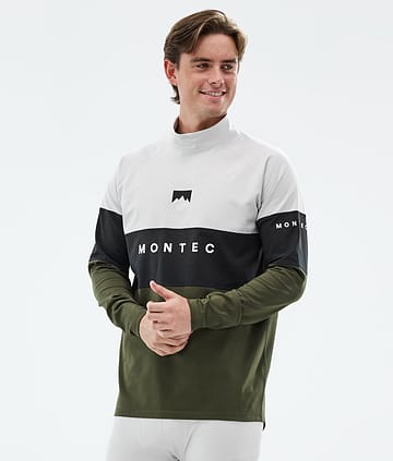 Alpha Funktionsshirt Herren Light Grey/Black/Olive Green