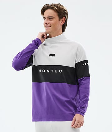Alpha Funktionsshirt Herren Light Grey/Black/Vivid Purple