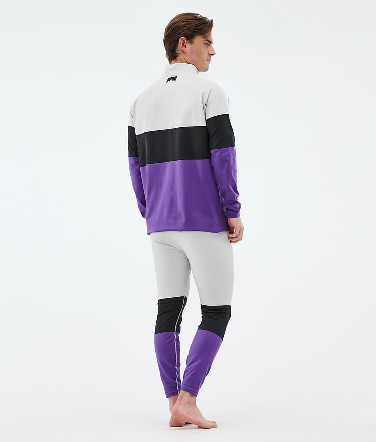 Alpha Base Layer Top Men Light Grey/Black/Vivid Purple, Image 4 of 5