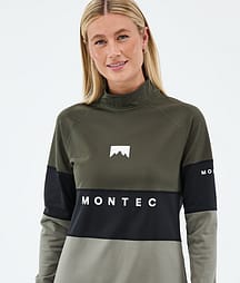 Montec Alpha W Termotričko Dámské Olive Green/Black/Greenish