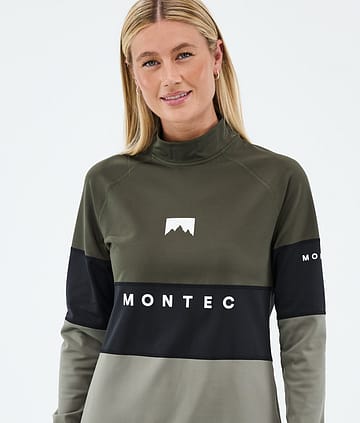 Alpha W Maglia Termica Donna Olive Green/Black/Greenish