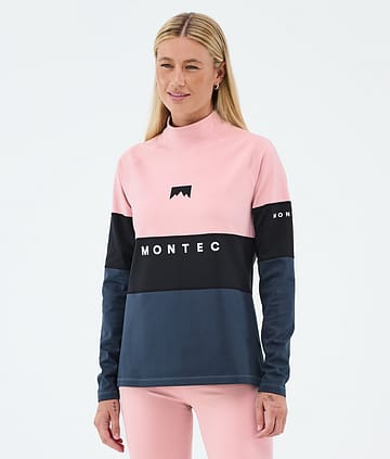 Alpha W Maglia Termica Donna Soft Pink/Black/Metal Blue