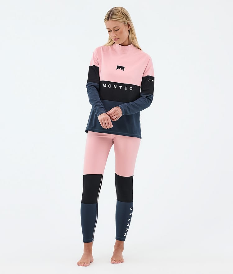 Alpha W Maglia Termica Donna Soft Pink/Black/Metal Blue, Immagine 3 di 5