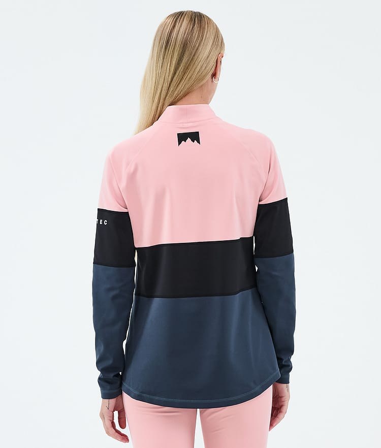 Alpha W Maglia Termica Donna Soft Pink/Black/Metal Blue, Immagine 5 di 5