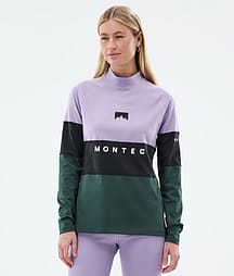 Montec Alpha W Funktionsshirt Damen Faded Violet/Black/Dark Atlantic