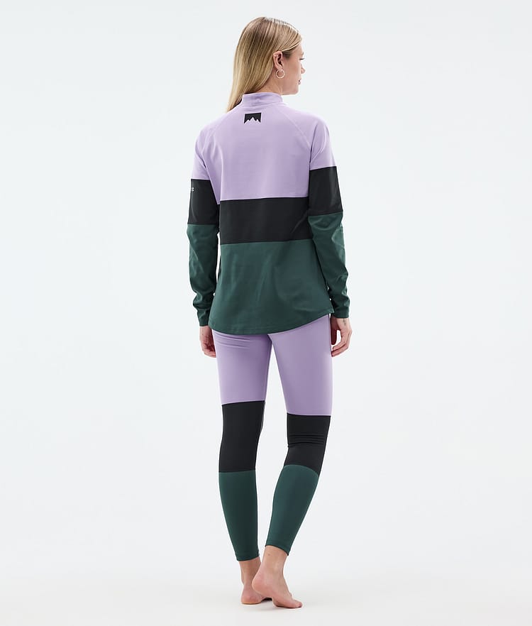 Alpha W Tee-shirt thermique Femme Faded Violet/Black/Dark Atlantic, Image 4 sur 5