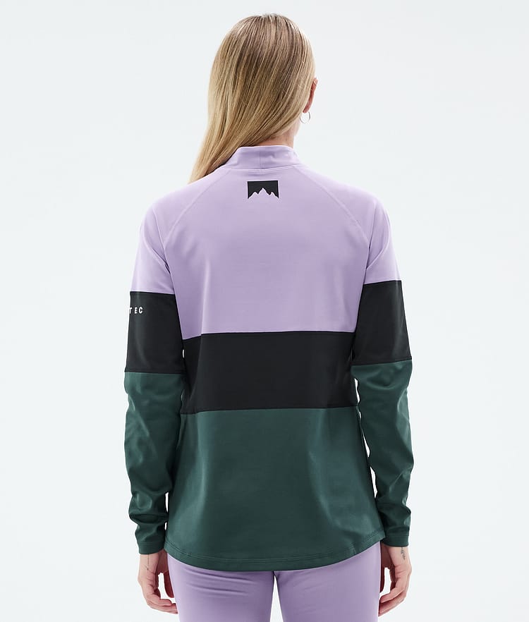 Alpha W Tee-shirt thermique Femme Faded Violet/Black/Dark Atlantic, Image 5 sur 5