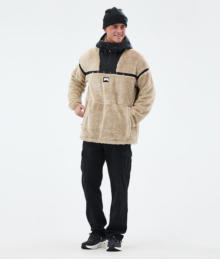 Uniform Pile con Cappuccio Uomo Sand/Black, Immagine 3 di 6