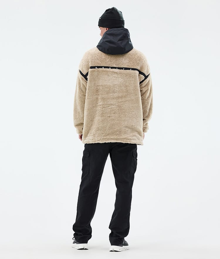 Uniform Pile con Cappuccio Uomo Sand/Black, Immagine 4 di 6