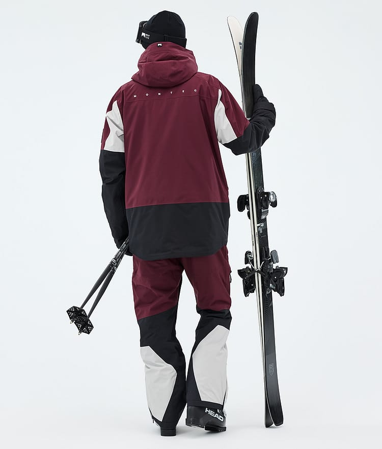 Arch Ski Jacket Men Burgundy/Light Grey/Black, Image 3 of 9