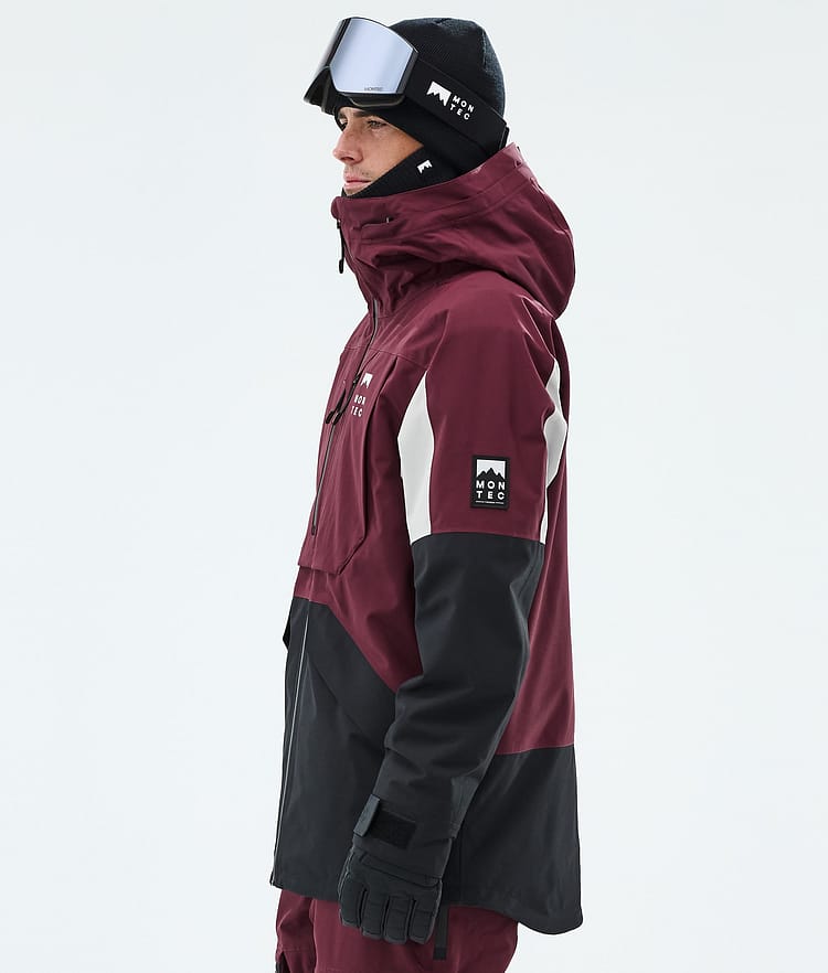 Arch Ski Jacket Men Burgundy/Light Grey/Black, Image 5 of 9