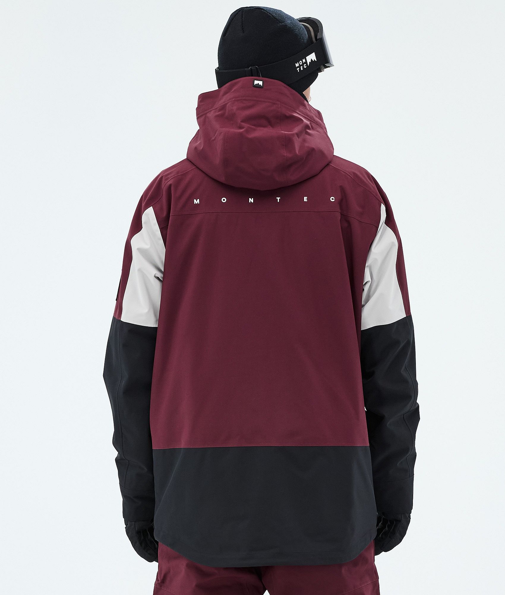 Montec Arch Snowboard Jacket Men Burgundy/Light Grey/Black