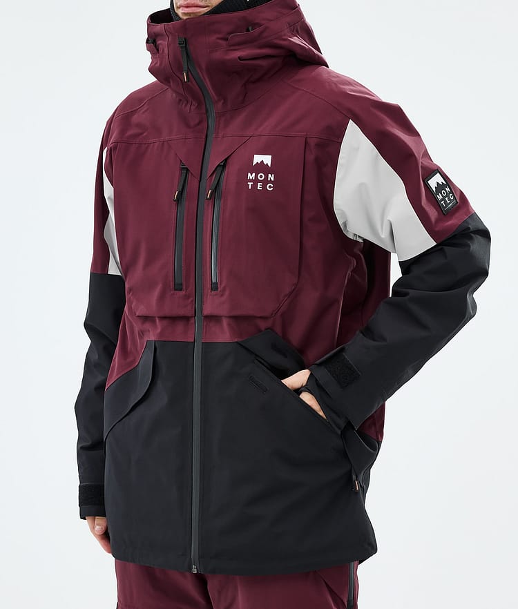 Arch Snowboard Jacket Men Burgundy/Light Grey/Black, Image 7 of 9