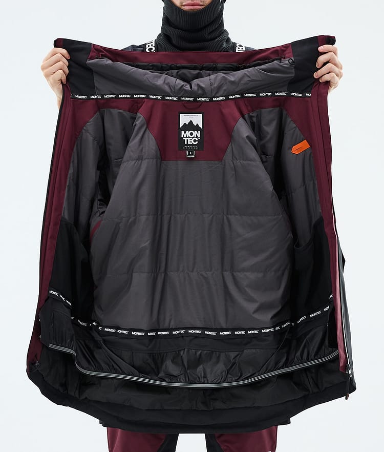 Arch Ski Jacket Men Burgundy/Light Grey/Black, Image 9 of 9