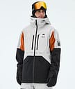 Montec Arch Snowboard Jacket Men Light Grey/Burned Orange/Black