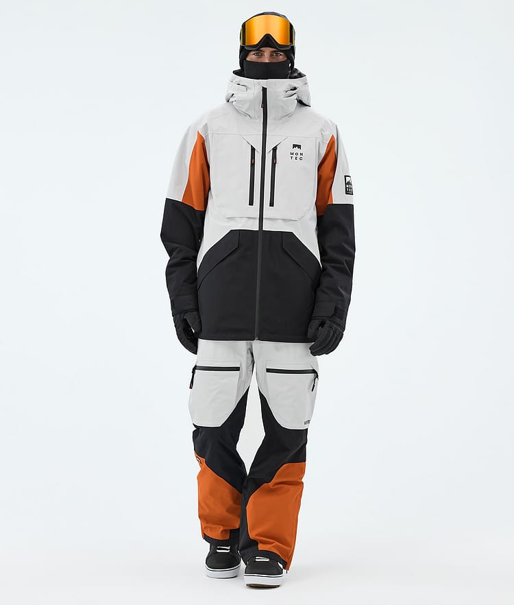 Arch Snowboard Jacket Men Light Grey/Burned Orange/Black, Image 2 of 9