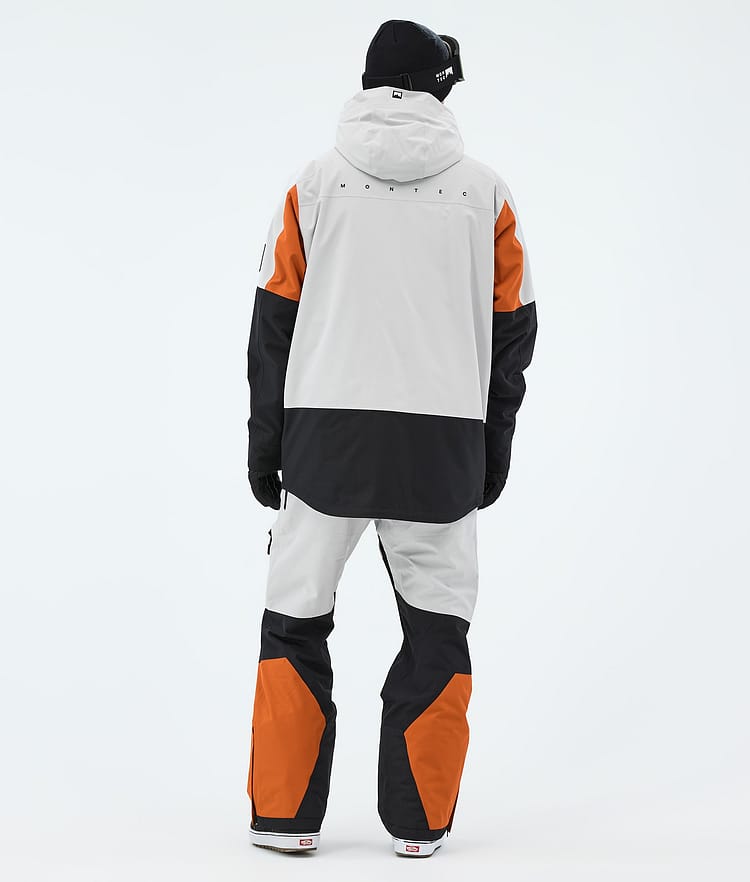 Arch Snowboard Jacket Men Light Grey/Burned Orange/Black, Image 3 of 9