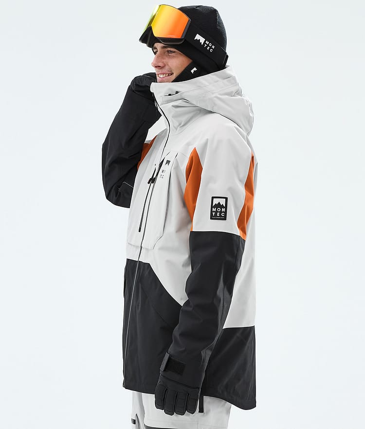 Arch Snowboard Jacket Men Light Grey/Burned Orange/Black, Image 5 of 9