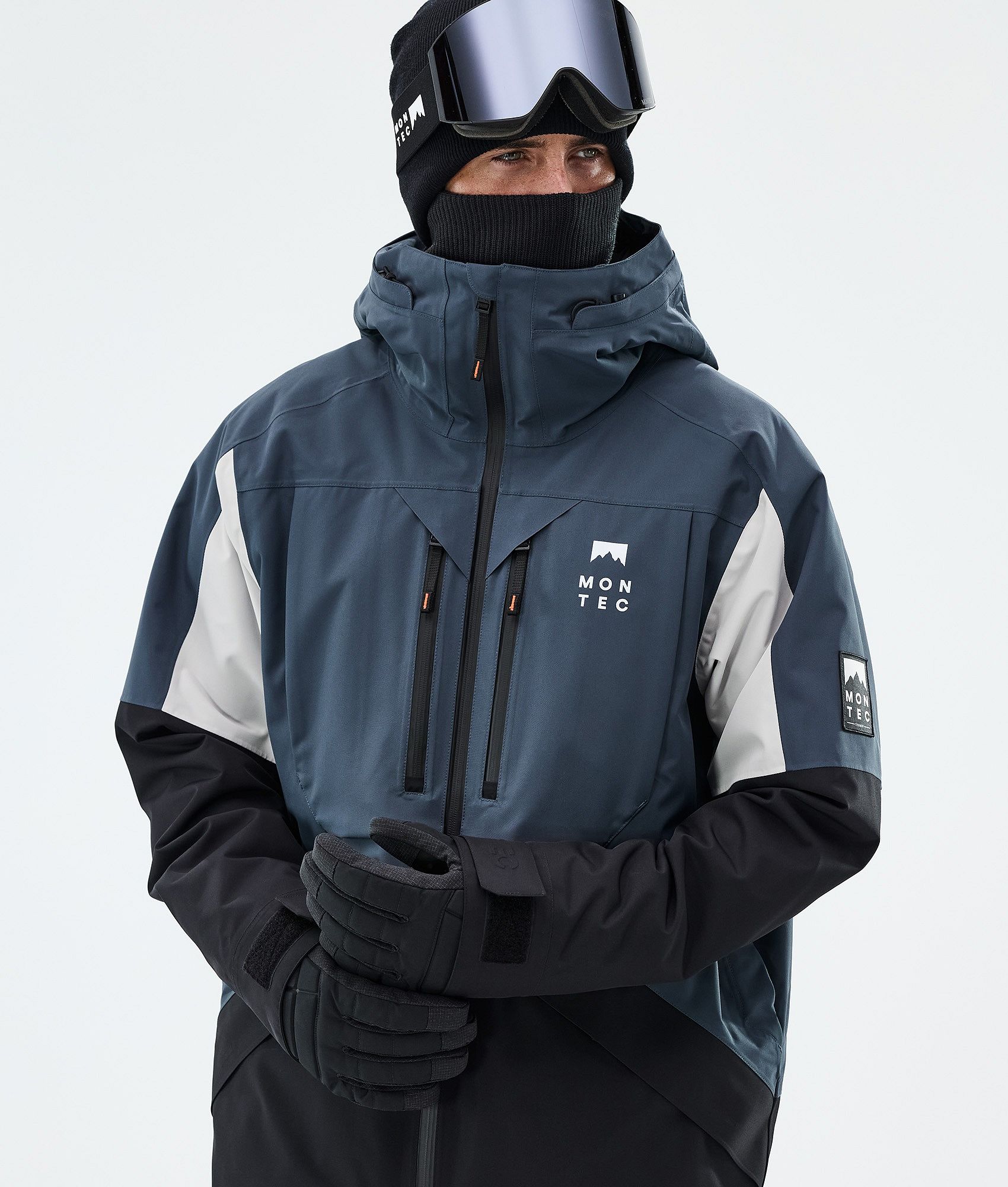 Montec Arch Snowboard Jacket Men Metal Blue/Light Grey/Black