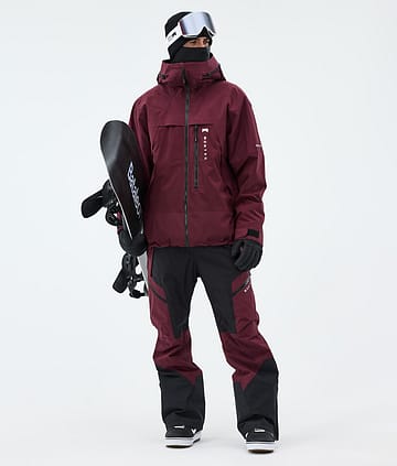 Oracle Snowboardový Outfit Pánské Burgundy/Black