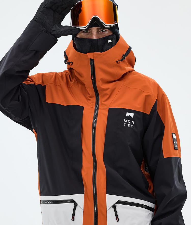 Morpheus Giacca Snowboard Uomo Burned Orange/Black/Light Grey, Image 4 of 9