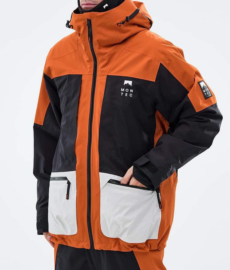 Morpheus Giacca Snowboard Uomo Burned Orange/Black/Light Grey, Image 7 of 9