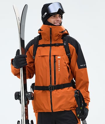 Oracle Ski Jacket Men Burned Orange/Black